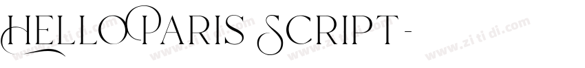 Hello Paris Script字体转换 Hello Paris Script字体转换